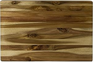 Concave Acacia Architecturally Designed Carving Board: A Masterpiece for the Culinary Architect