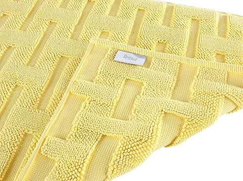 Miniatura 3 de Peshkul Tapete de baño de lujo, 30 x 24 pulgadas, suave y absorbente, lavable a máquina, tapete de baño de secado rápido, tapete para suelo de ducha