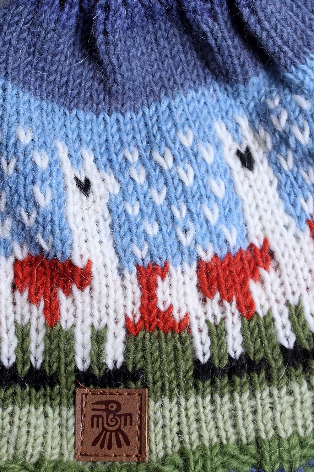 Pachamama Handknitted Medium 4-6 Cup 1.2L Wool Tea Cosy/Teapot Cover - Llama Pattern Insulated Handmade Fair Trade Multicoloured