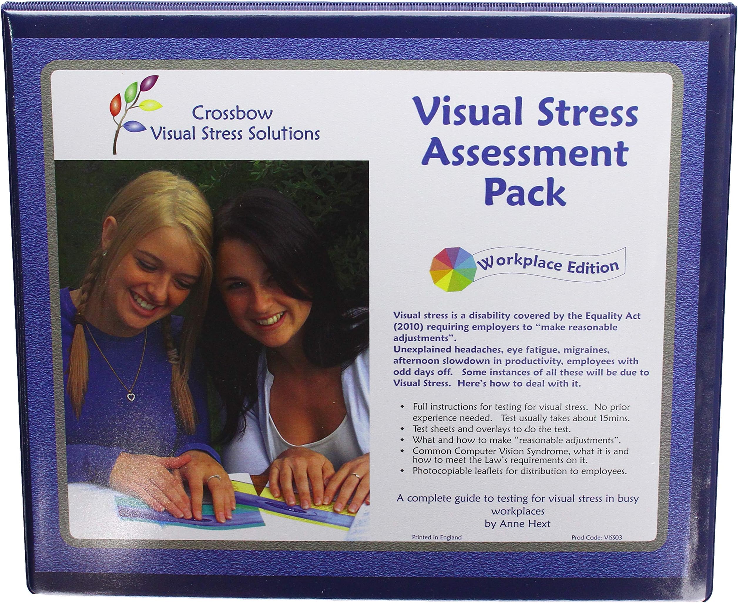 Crossbow Education "Work Edition" Visual Stress Assessment Pack