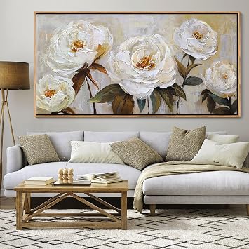 Pogusmavi Flower Canvas Wall Art