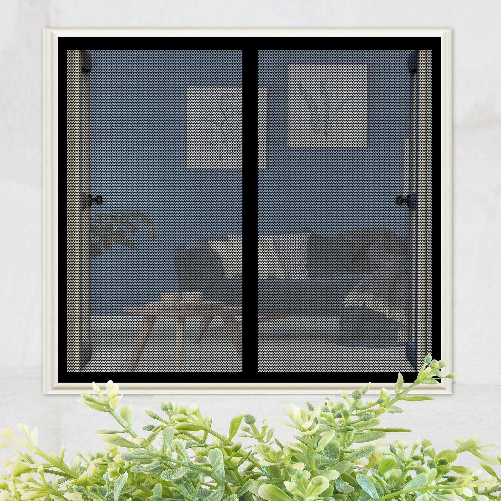 Moustiquaire de balcon magnétique pour aérer la maison en été
