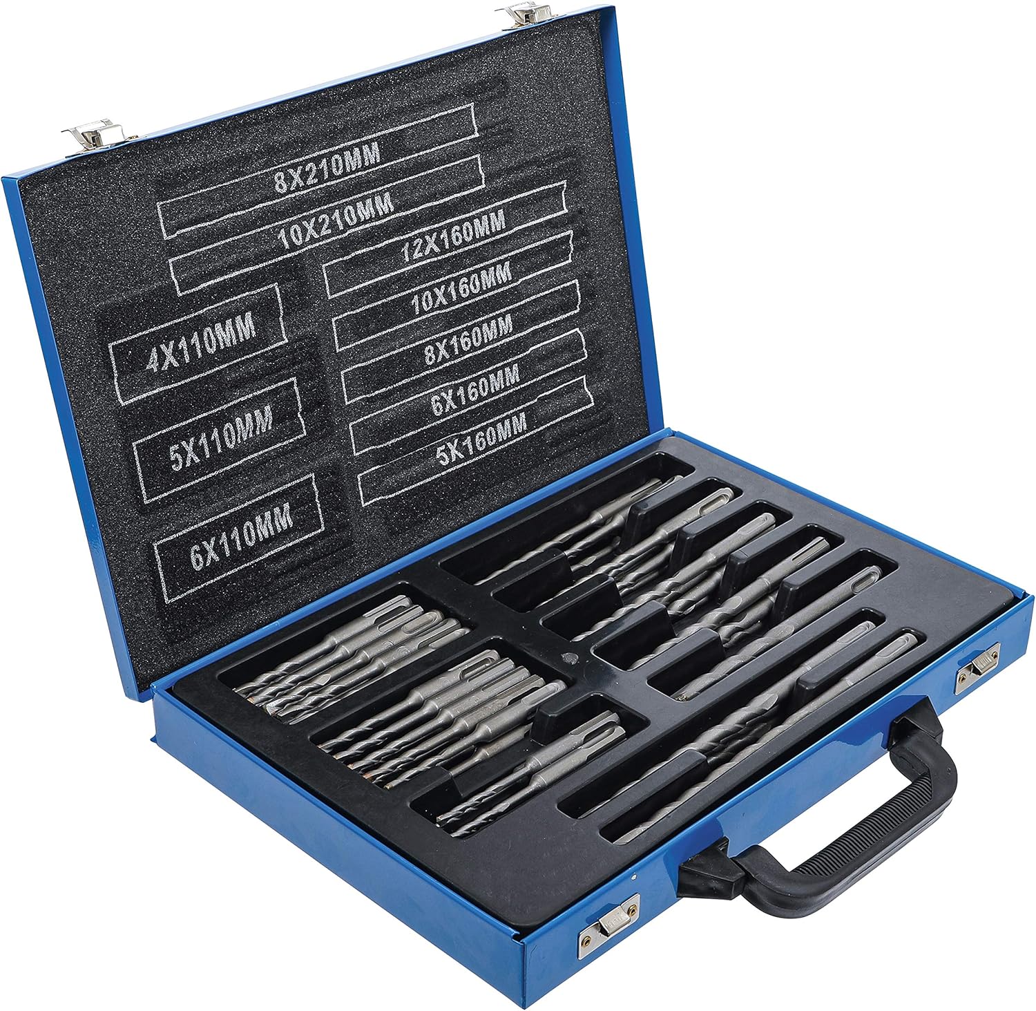 BGS 7894 | Hammer Drill Set | SDS shaft | carbide tipped | 4-12 mm | 56 pcs.
