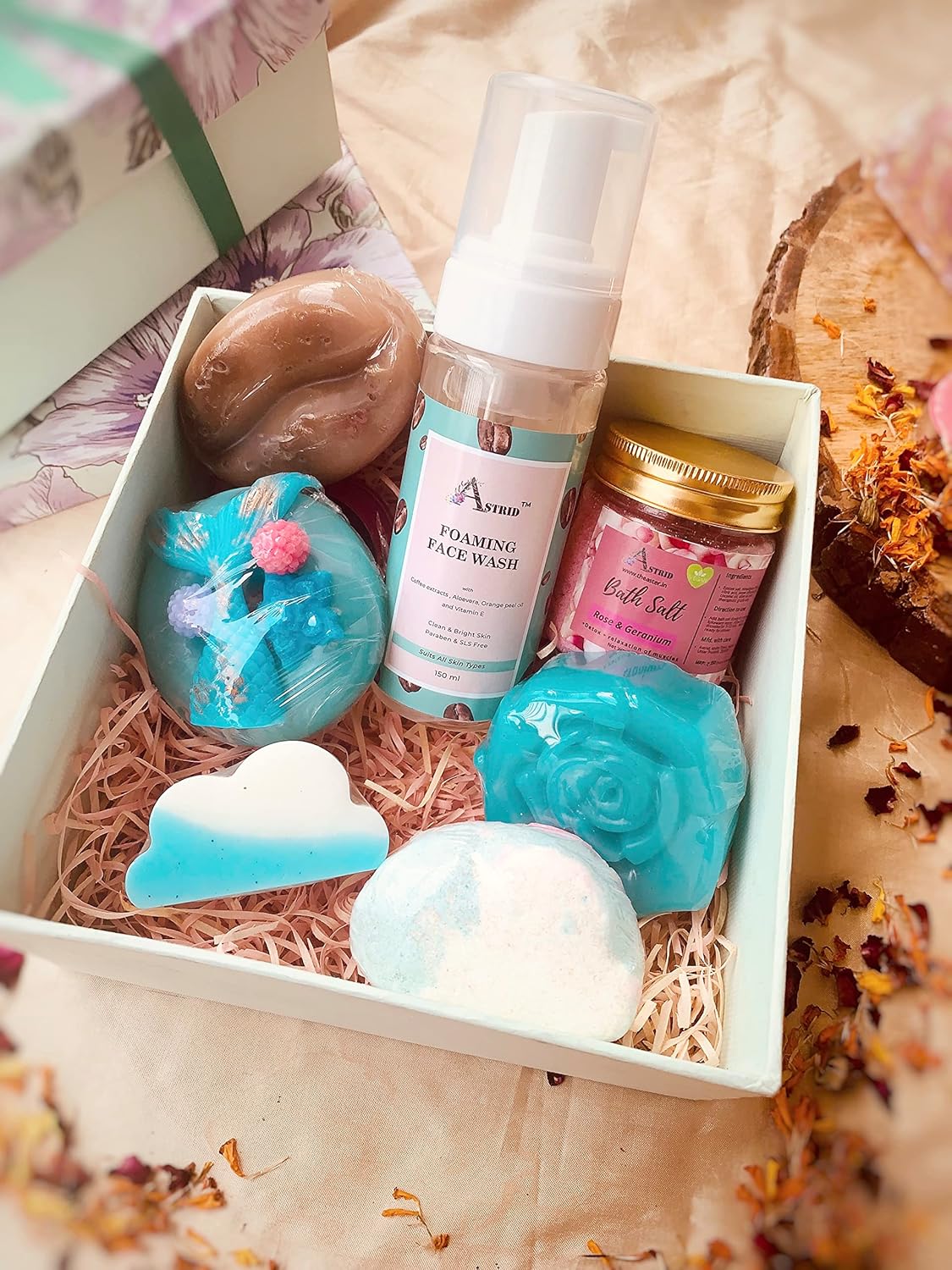 Astrid Bathing rituals Relaxation Hamper, Bath and Body Hamper, Daily essentials,7 pieces, Gift Kit, Skincare daily essentials, hamper for Her and him, Paraben and Sulphate free Astrid Bathing rituals Relaxation Hamper, Bath and Body Hamper, Daily essentials,7 pieces, Gift Kit, Skincare daily essentials, hamper for Her and him, Paraben and Sulphate free