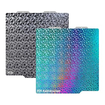 Build Plate for Bambu Lab A1 Mini 3D Printer PEI Build Plate Carbon PET Diamond PEO PEY Plate 3D Printing Accessories Textured Smooth Sheet Bed 184x184mm Smooth PEO+PEK-Kaleidoscope