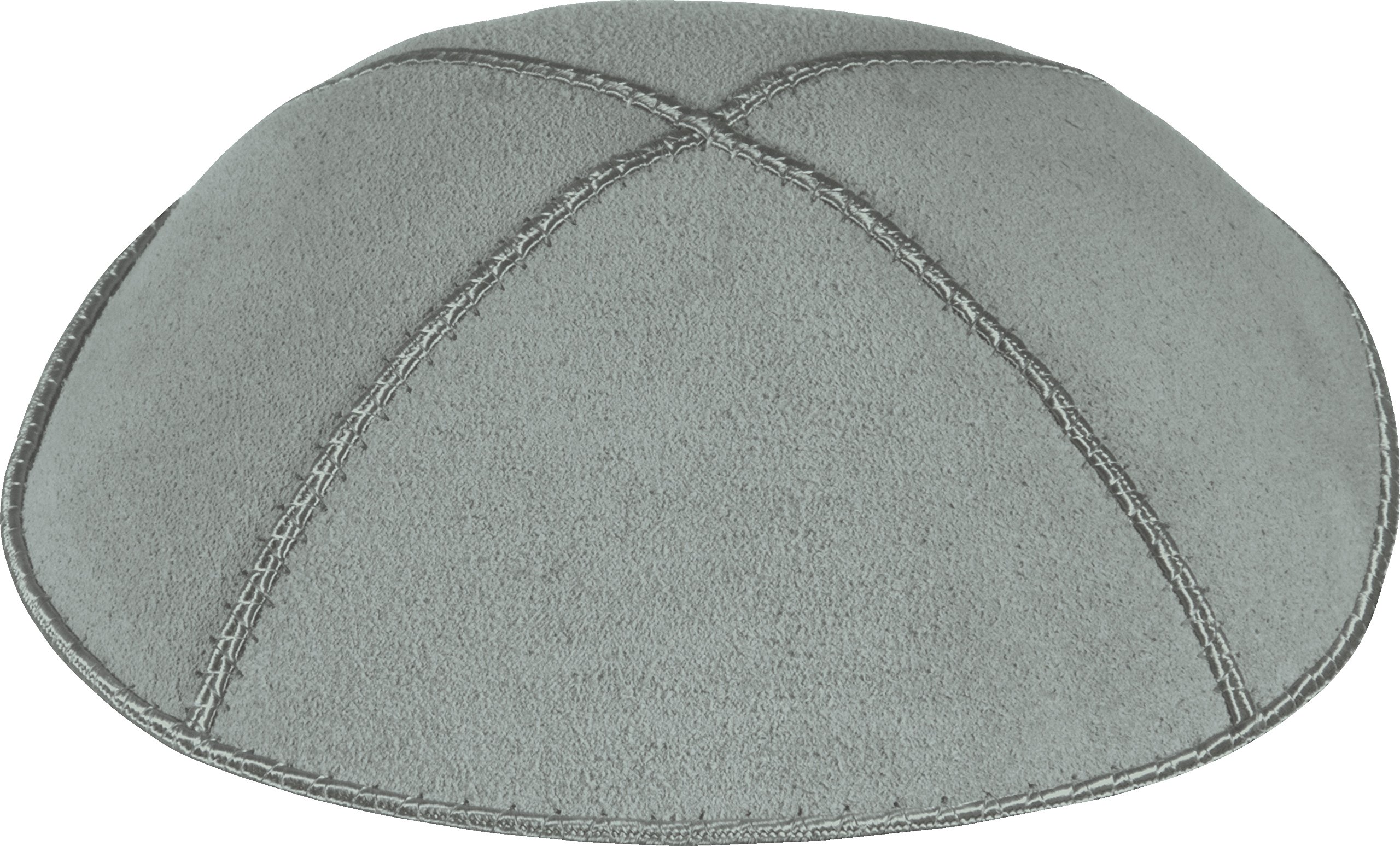 Rimmon Judaica Plain Genuine Suede Kippah with 4 Sections