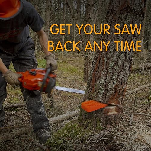 Miniatura 4 de NEO-TEC Paquete de 6 cuñas de tala de árboles, cuñas de motosierra, equipo de corte de árboles de 5.5 + 8 pulgadas, equipo de corte de árboles con