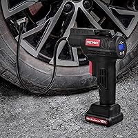 Vista 6 de Eastvolt Compresor de aire para inflar neumáticos de 12 V, potencia eléctrica multiusos, máximo 150 PSI con medidor de medición de 4 unidades, 3