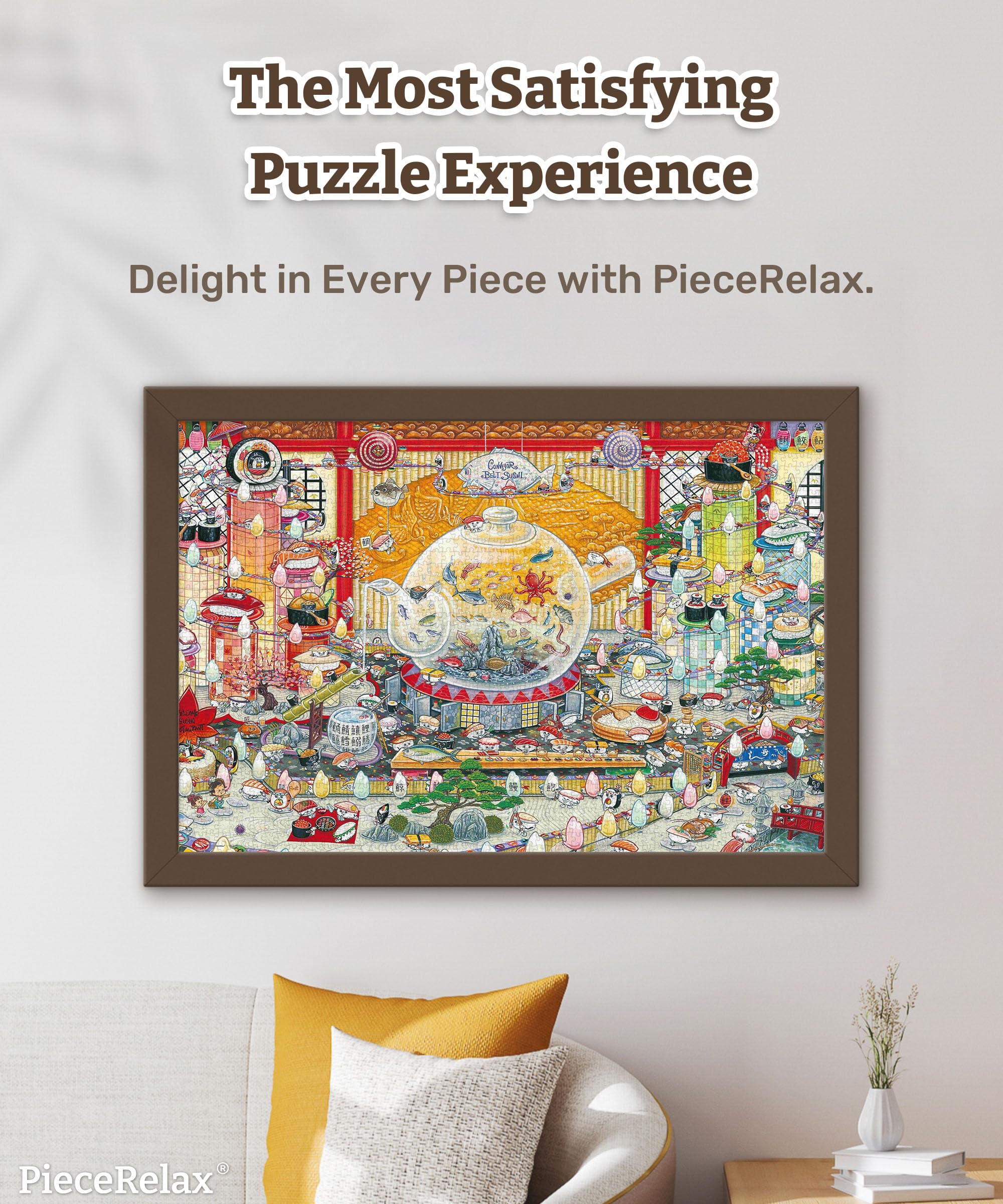 PieceRelax PieceClicks Puzzle 2000 Piezas para Adultos Rompecabezas International Sushi Day 63,3 x 95 cm [U1192]