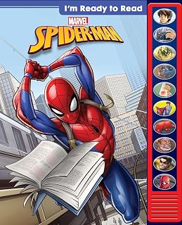 PI Kids Marvel Spider-Man I'm Ready to Read Interactive Sound Book - Early Readers Read-Along with Narration