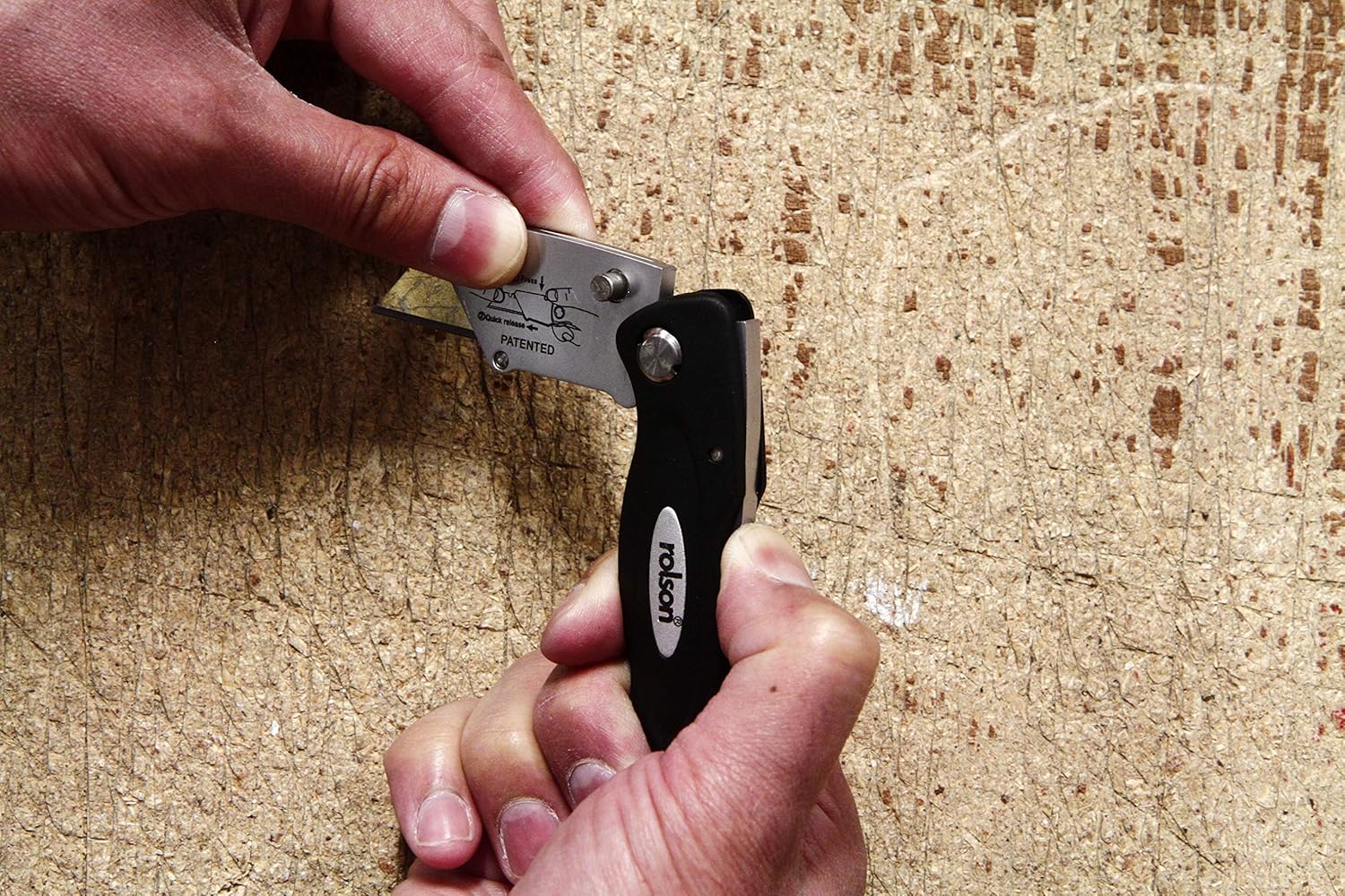 Rolson 62841 Tradesman Knife Silver