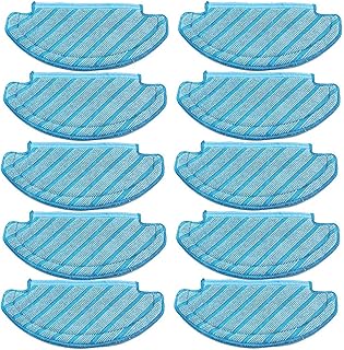 10Pcs Washable Cloth Mop Pads for Ecovacs Deebot Ozmo T8 AIVI T8 Max T8 T8+ Series/ T9 /N8, N8 Pro Plus/ N8 Pro, for Yeedi Vac/Yeedi Vac Max/Yeedi Vac Station Robot Vacuum Replacement Parts