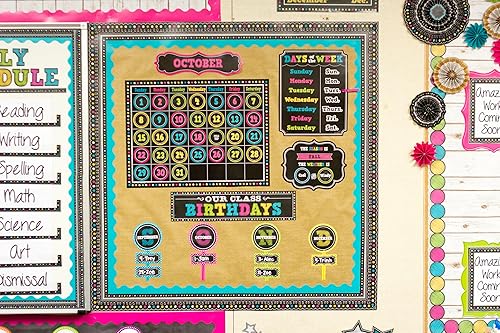 Miniatura 3 de Teacher Created Resources (5615), tablero con pizarra para anotaciones con calendario