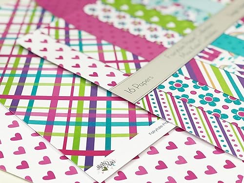 Miniatura 2 de Miss Kate Cuttables Paquete de papel de patrón – cuento de hadas, álbum de recortes de papel especial de una cara de 12 x 12 pulgadas, colección