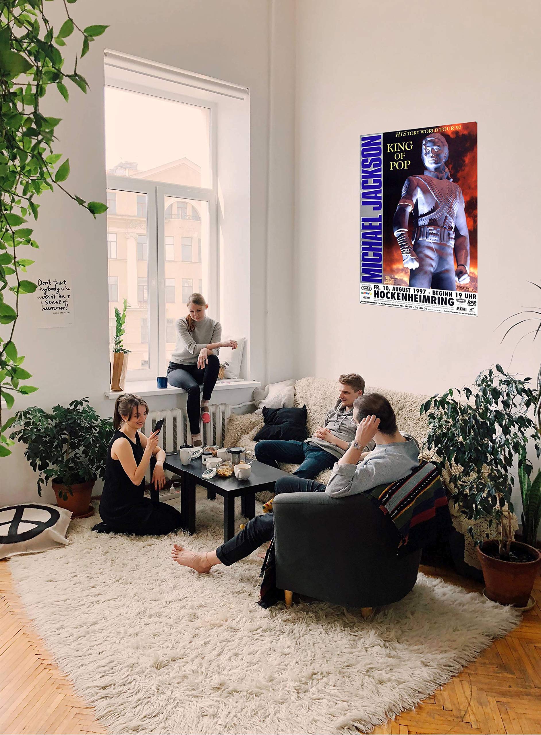 Michael Jackson - King of Pop, Hockenheimring 1997 » Konzertplakat/Premium Poster | Live Konzert Veranstaltung | DIN A1 «
