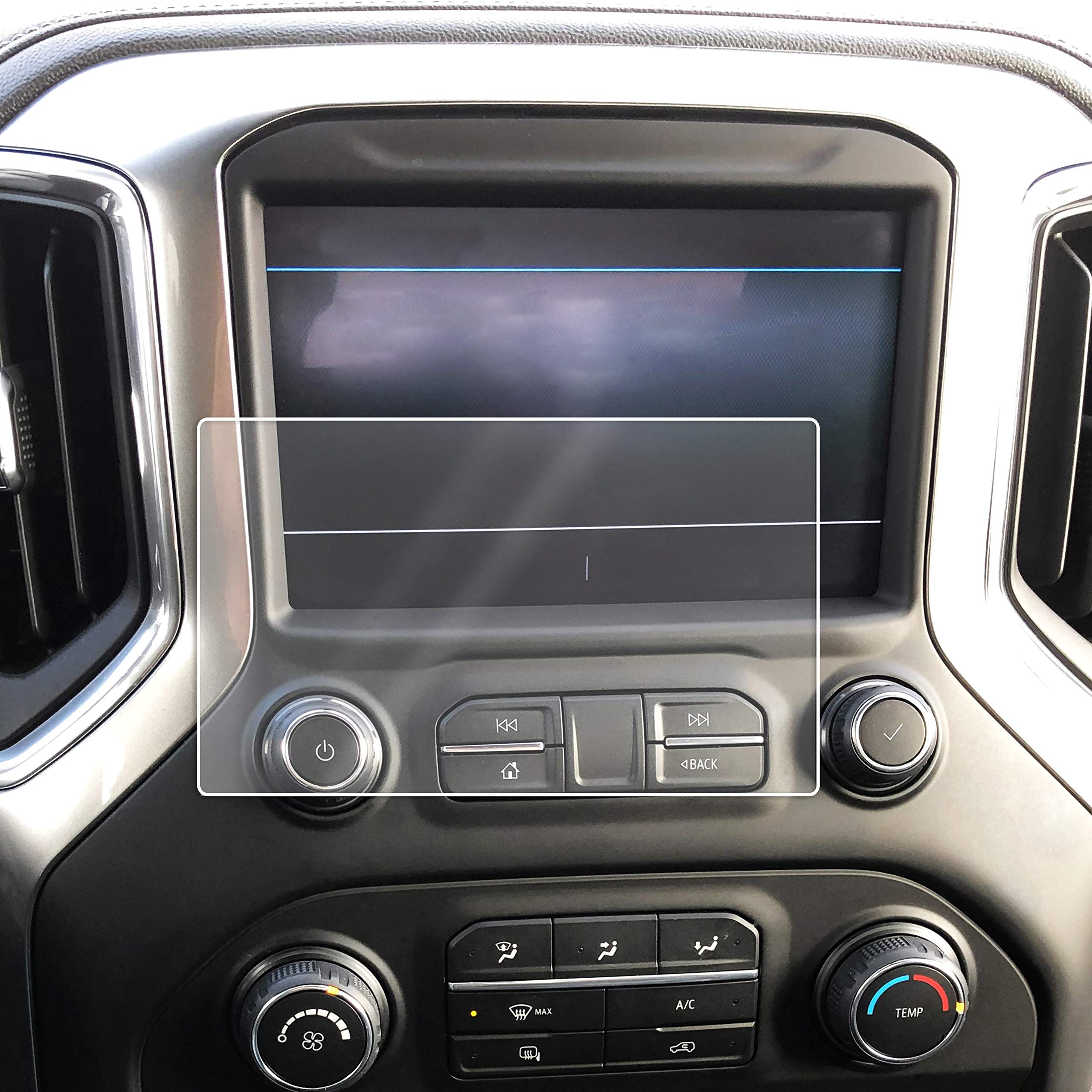 Red Hound Auto Screen Saver 1pc Compatible with Chevrolet GMC Silverado Sierra 1500 2019-2021 Radio Clear Touch Protector Minimizes Fingerprints for 8 Inch (diagonal) Infotainment Screen