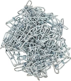 #3 x15ft Zinc-Plated Double Loop Chain, Weldless Link Chain for Hanging Ceiling Fan, Swing, Light, Pots, Utility Chain, Indoor and Outdoor Home Improvement Use. Steel Chain with 90lbs Capacity