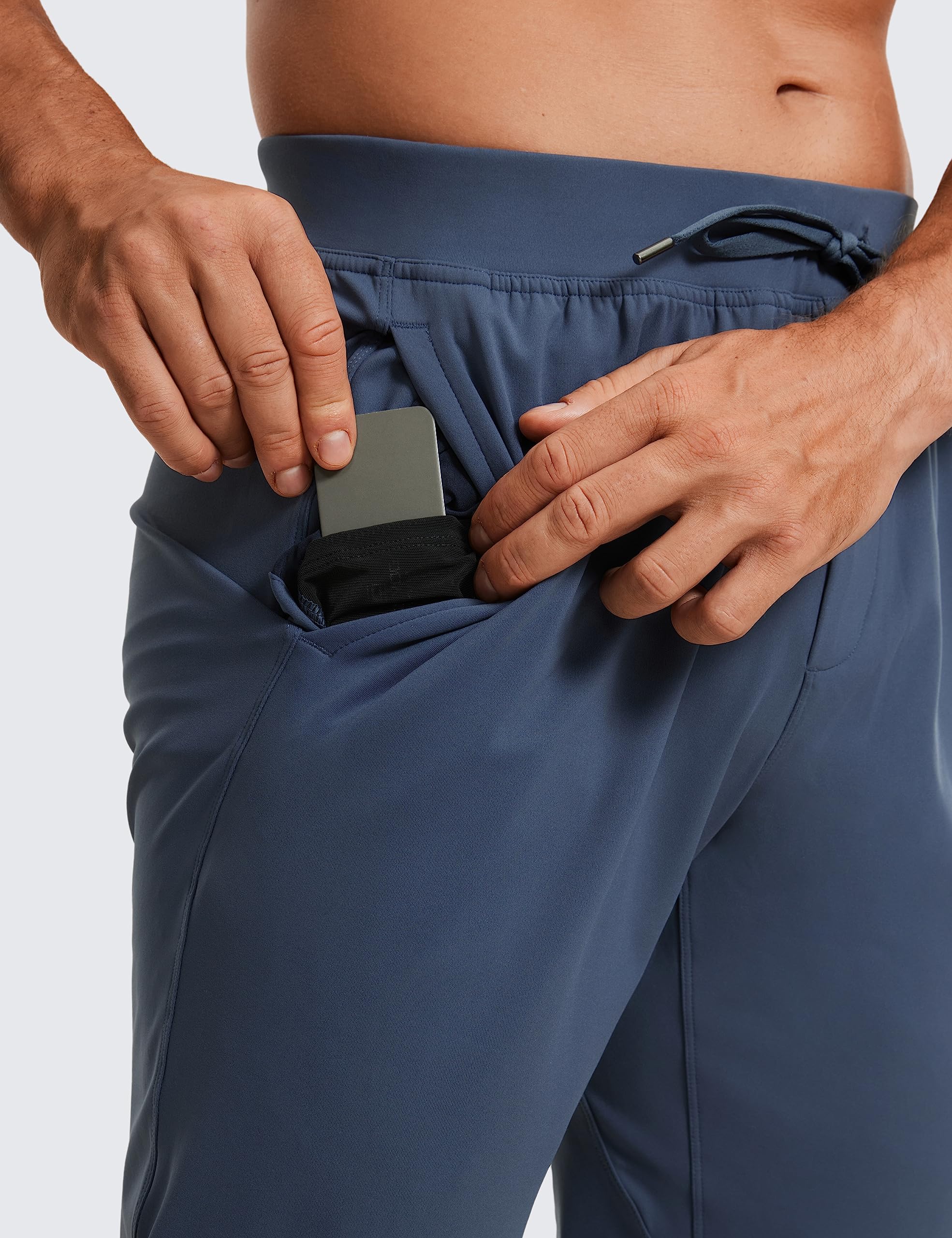 CRZ YOGA Joggers Leggeri da Uomo Pantaloni da Viaggio per Escursionismo Atletico con Tasche - 76 cm