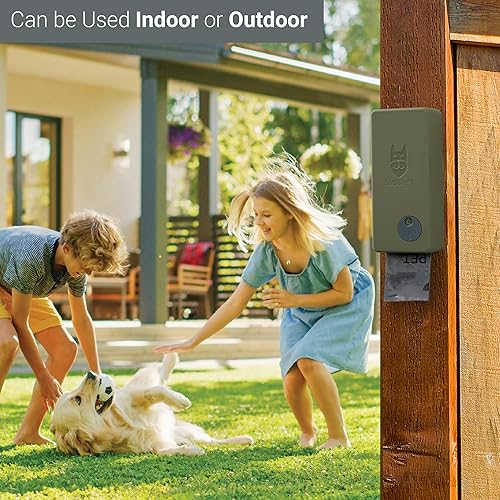 Miniatura 3 de SVD.PET Dispensador de bolsas para excrementos de perro con 60 bolsas, dispensador de bolsas de basura para montaje en pared, capacidad para 4