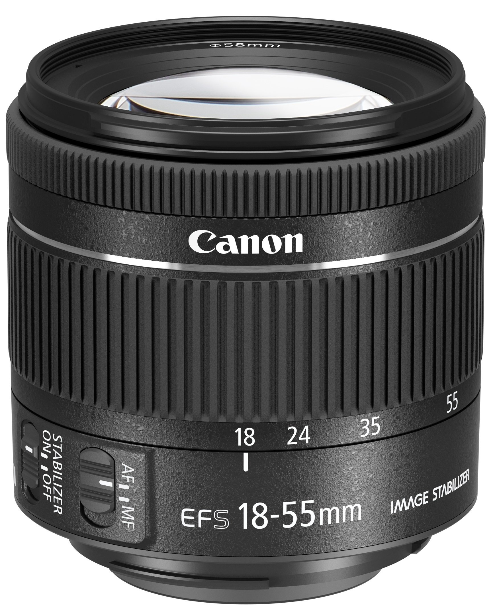 Canon EF-S 18-55 mm f/4-5.6 is STM Objectif pour Appareil Photo - Noir (certifié reconditionné)