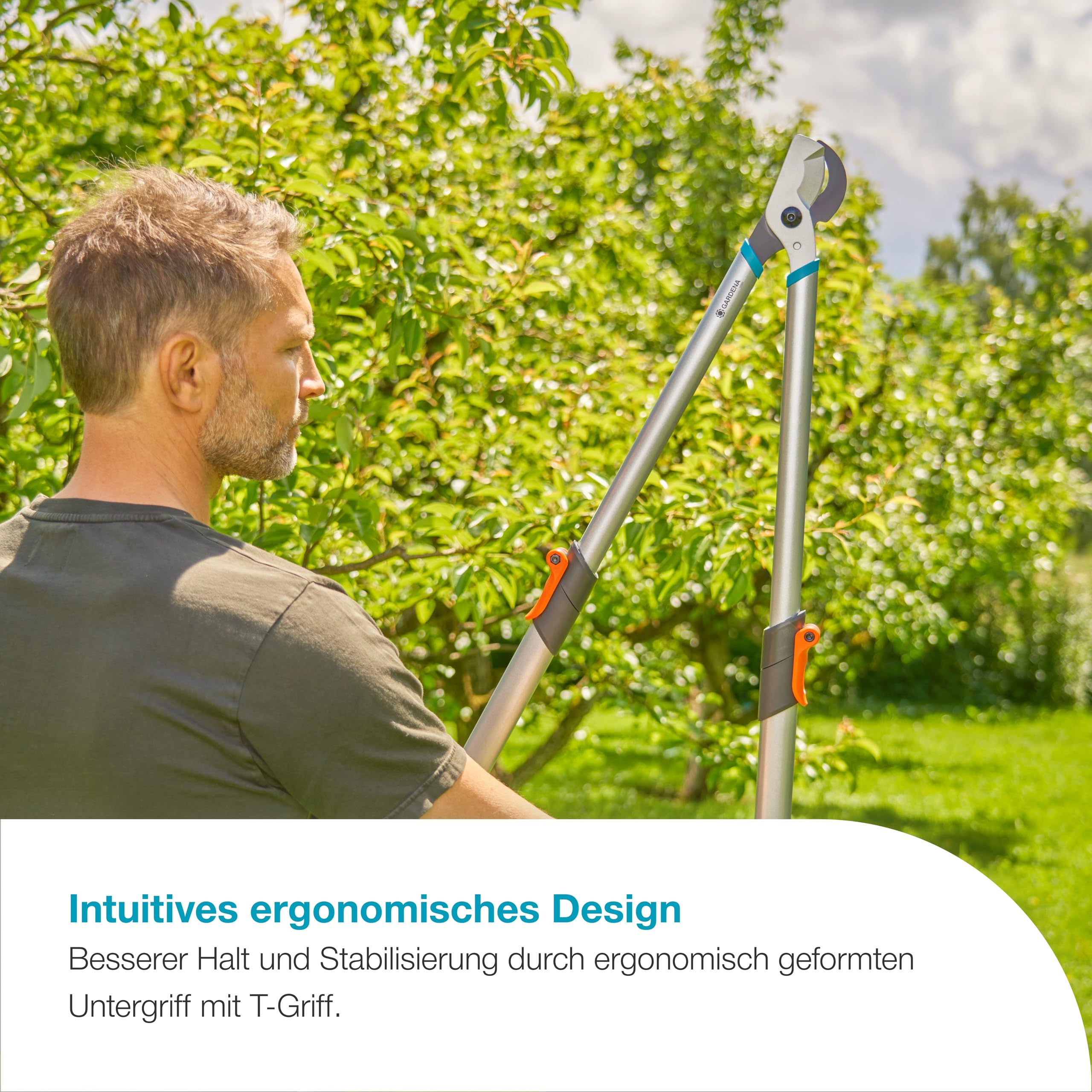 GARDENA TeleCut Basic teleskopierbare Astschere für frisches Holz