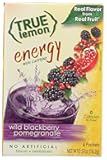 True Lemon (Energy Drinks) Wild Blackberry Pomegranate, Instant Powdered Drink Mix, 6 Count (Pack of 4)