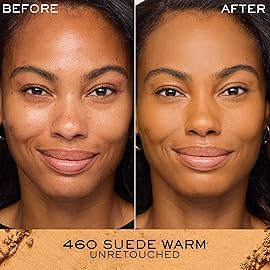 Lancme Dual Finish Powder Foundation - Natural Finish, Sheer-to-Full Coverage, Longwear Powder Foundation, Controls Shine - 460 Suede Warm