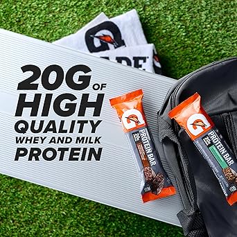 Gatorade Whey Protein Bars, Variety Pack, 2.8 oz bars , 18 Count (Pack of 1)
