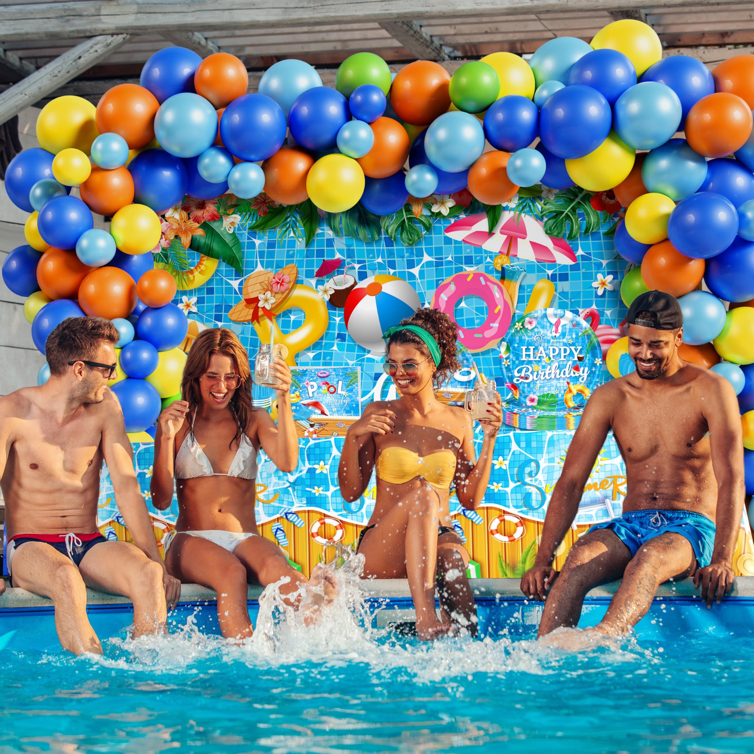 pool party gear Decorations for Birthday, Summer Beach Backdrop Balloon Set Rahmengröße:56 cm E-Bike Fully gebraucht kaufen Our summer pool party costume weapon