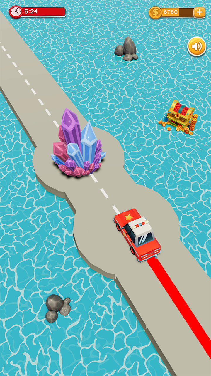 Draw Path Color Line Game, Draw Line Color Adventure, Draw A Path Car
