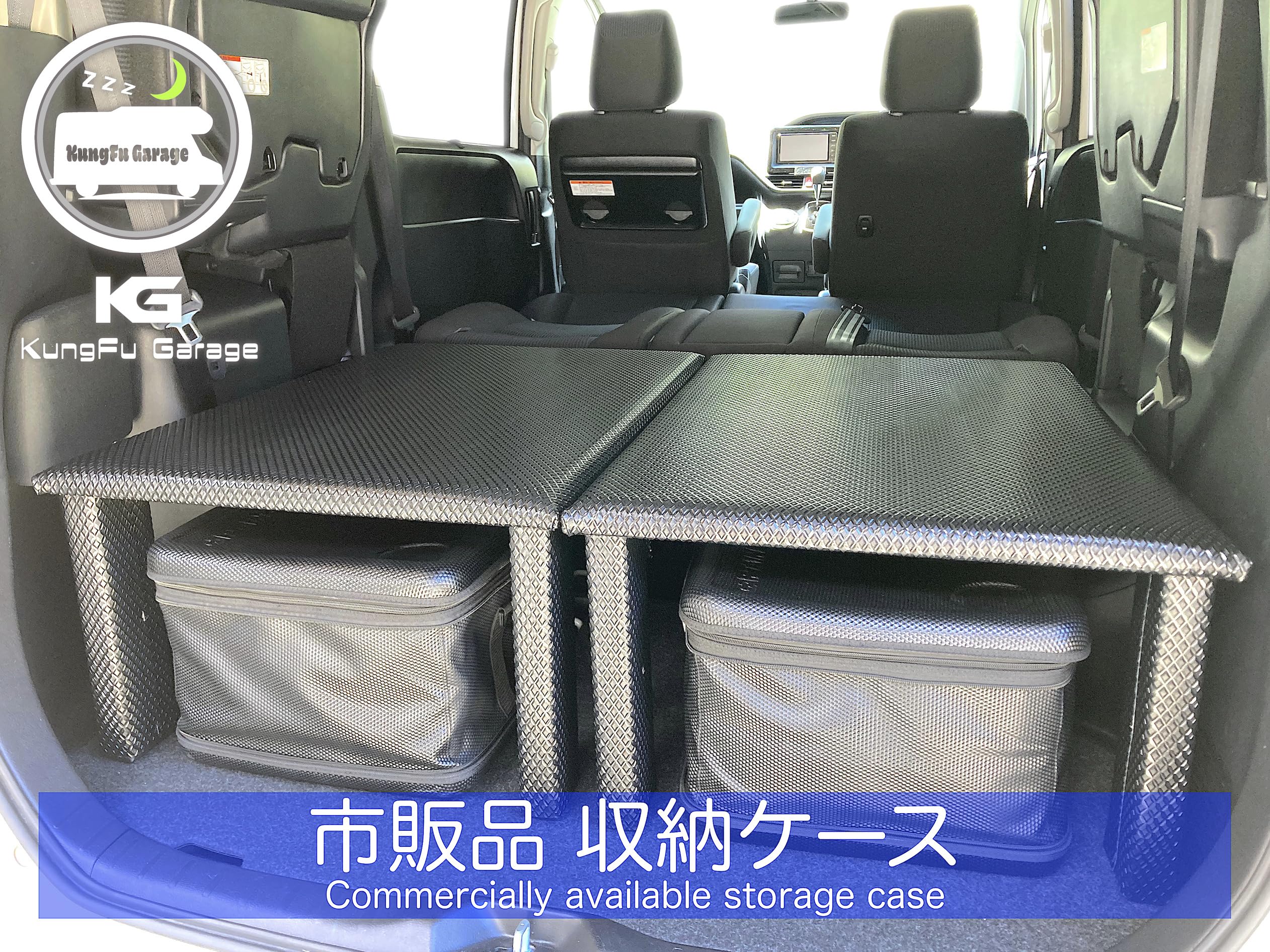 Amazon.co.jp: パジェロ (V98W) 2分割式 黒 ブラック 車中泊用ベッド