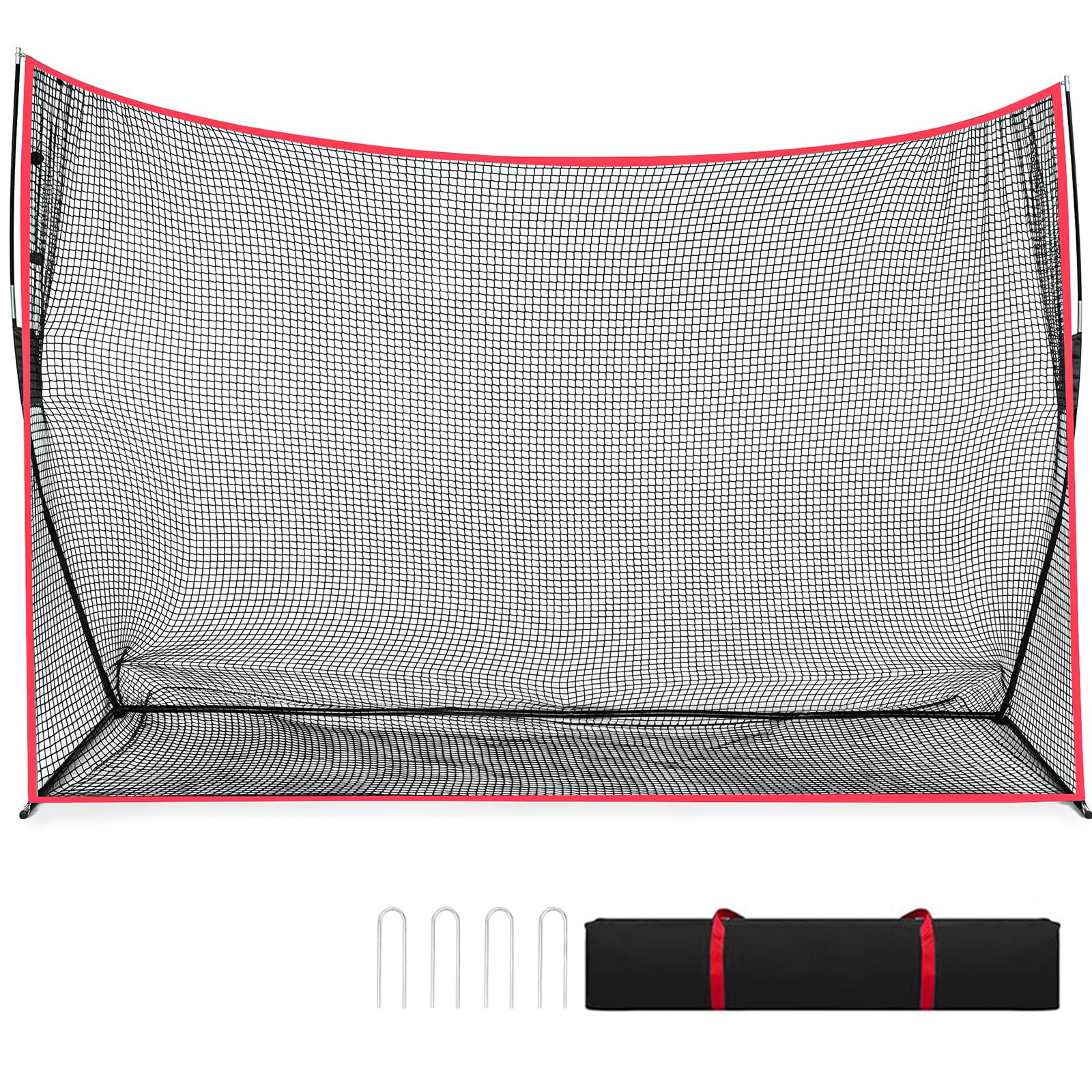 Capsste Golf Practice Net for Backyard, 10x7 FT Large Golf Net with Frame and Carry Bag, Ideal for Driving, Chipping, Pitching and Swing Training, Indoor Outdoor Use (10x7ft)