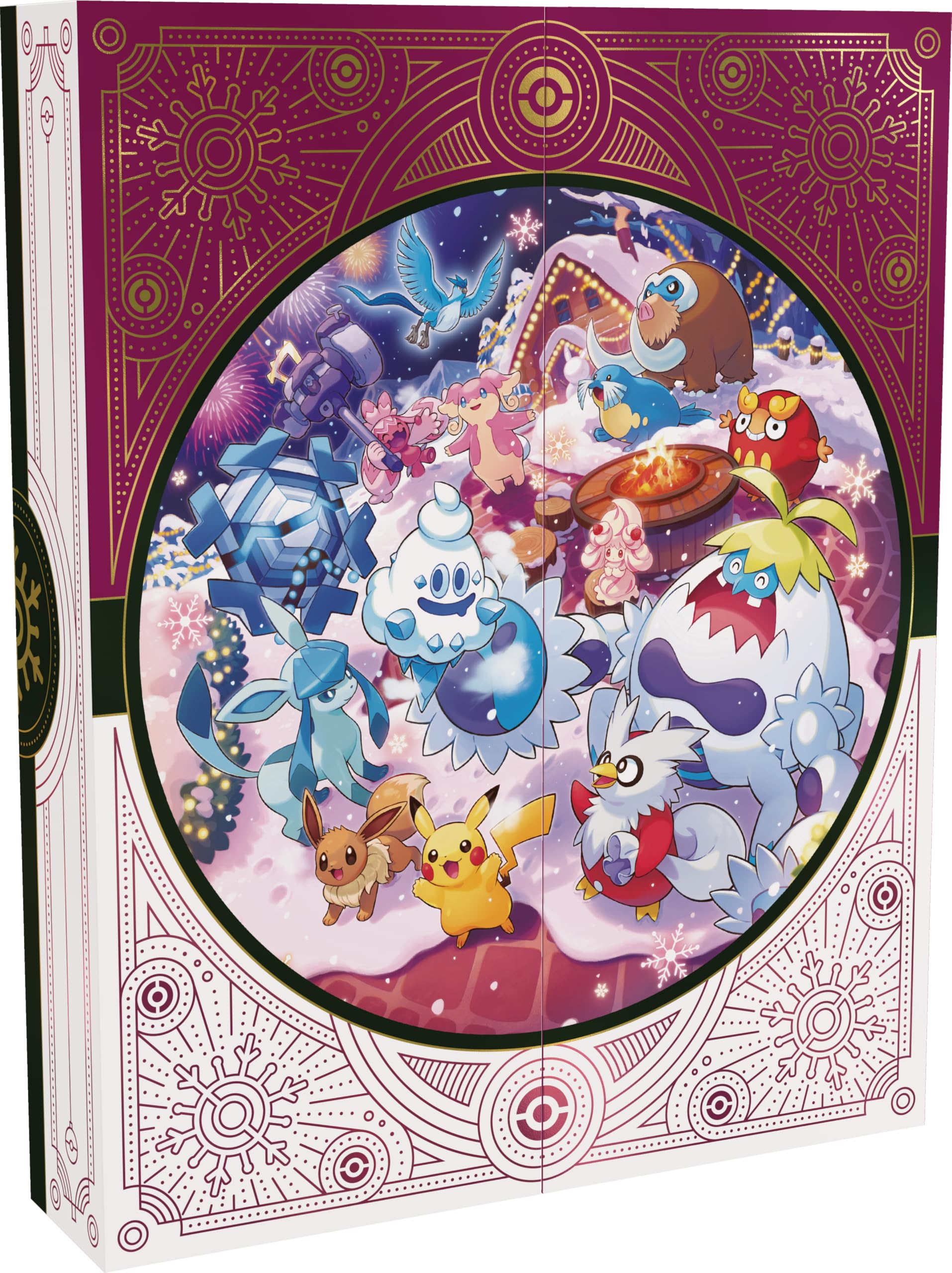 Pokémon : Kalendarz świąteczny (8 błyszczących kart promocyjnych, 6 boosterów, 7 opakowań rekreacyjnych i więcej)