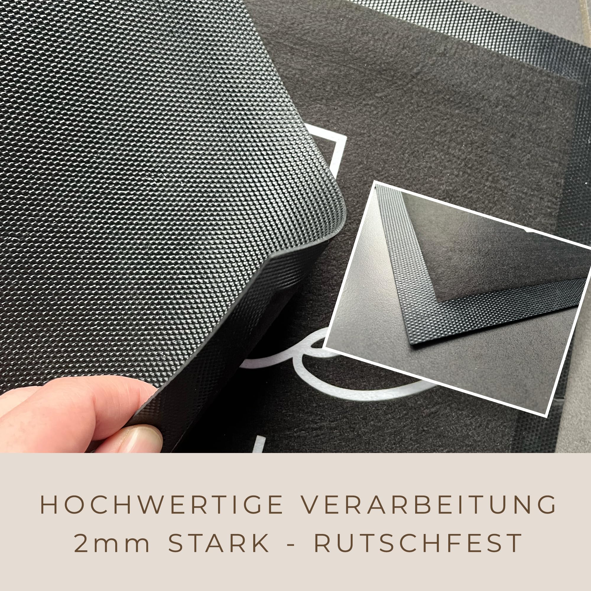 Personalisierte Fußmatte Willkommen bei Familie Wunschtext Name bis 120cm | Türmatte Familie personalisiert als Geschenk Einzug, Umzug, Hochzeit, Verlobung, Geburtstag (75x50cm)