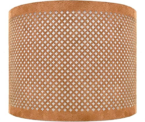 Miniatura 16 de Royal Designs, Inc. HB-643-10PN-2 - Pantalla de lámpara de tambor poco profundo con diseño de plantilla, níquel pulido, 10 x 10 x 8.5, paquete de 2