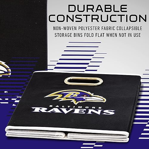 Miniatura 252 de Cubo de almacenamiento Franklin Sports, de tela, del equipo de la NFL, apto para adaptarse a contenedores de almacenamiento (11 x 10.5 x 10.5), San