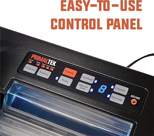 Miniatura 3 de Sellador al vacío prémium de 12 pulgadas, fácil de usar para conservación de alimentos y vacío al vacío, presión de vacío de 21 inHg, cuenta con