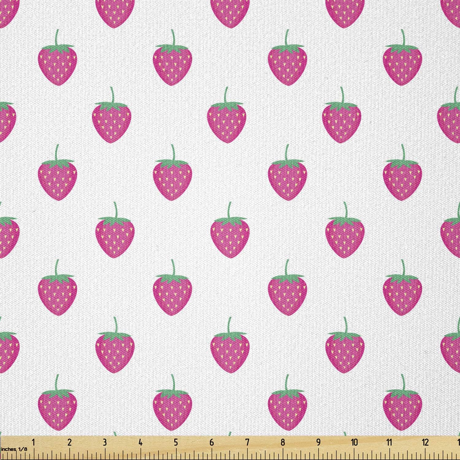 Lunarable Doodle Fabric by The Yard, Love Valentines Day Inspirations Illustrations with Doodle Heart Pattern, Stretch Knit Fabric for Clothing Sewing and Arts Crafts, 2 Yards, Vermilion Black