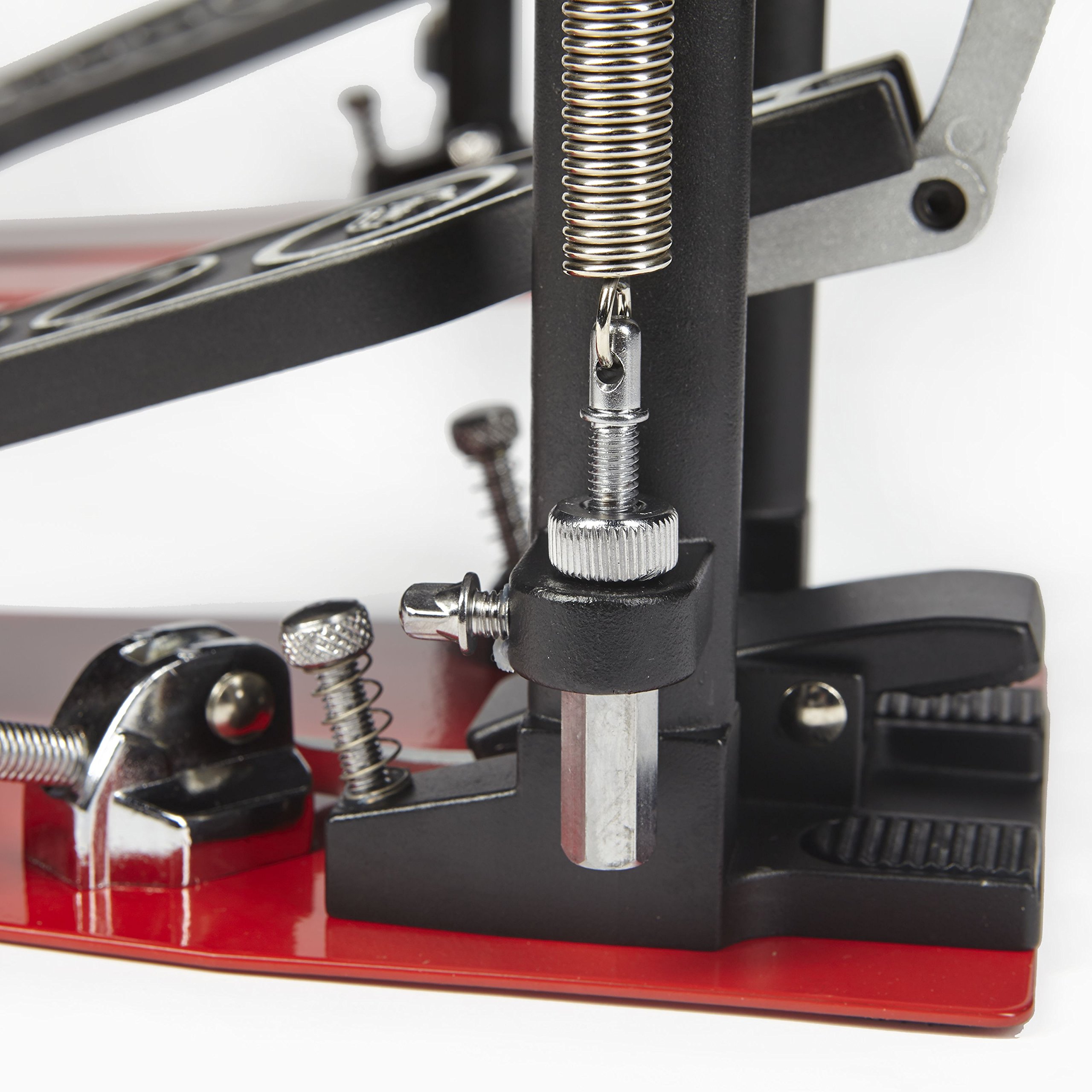 Fame DFP9001D Direct Drive Doppelpedal, Robuste Doppelfußmaschine, Einstellbare Federspannung, Doppelsäulen-Konstruktion, Splitboard Trittplatten, Bodenplatten, Ideal für Proberaum, Bühne, Studio