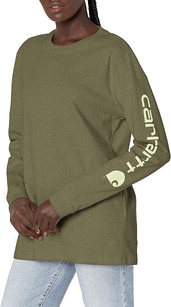 Amazon.com: Carhartt Camiseta de manga larga con logotipo regular para  mujer : Ropa, Zapatos y Joyería