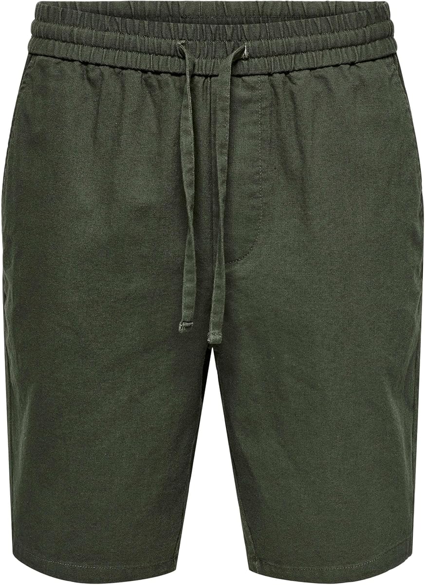 ONLY & SONS Onslinus Men's Sweat Shorts Regular Fit Blue Beige White