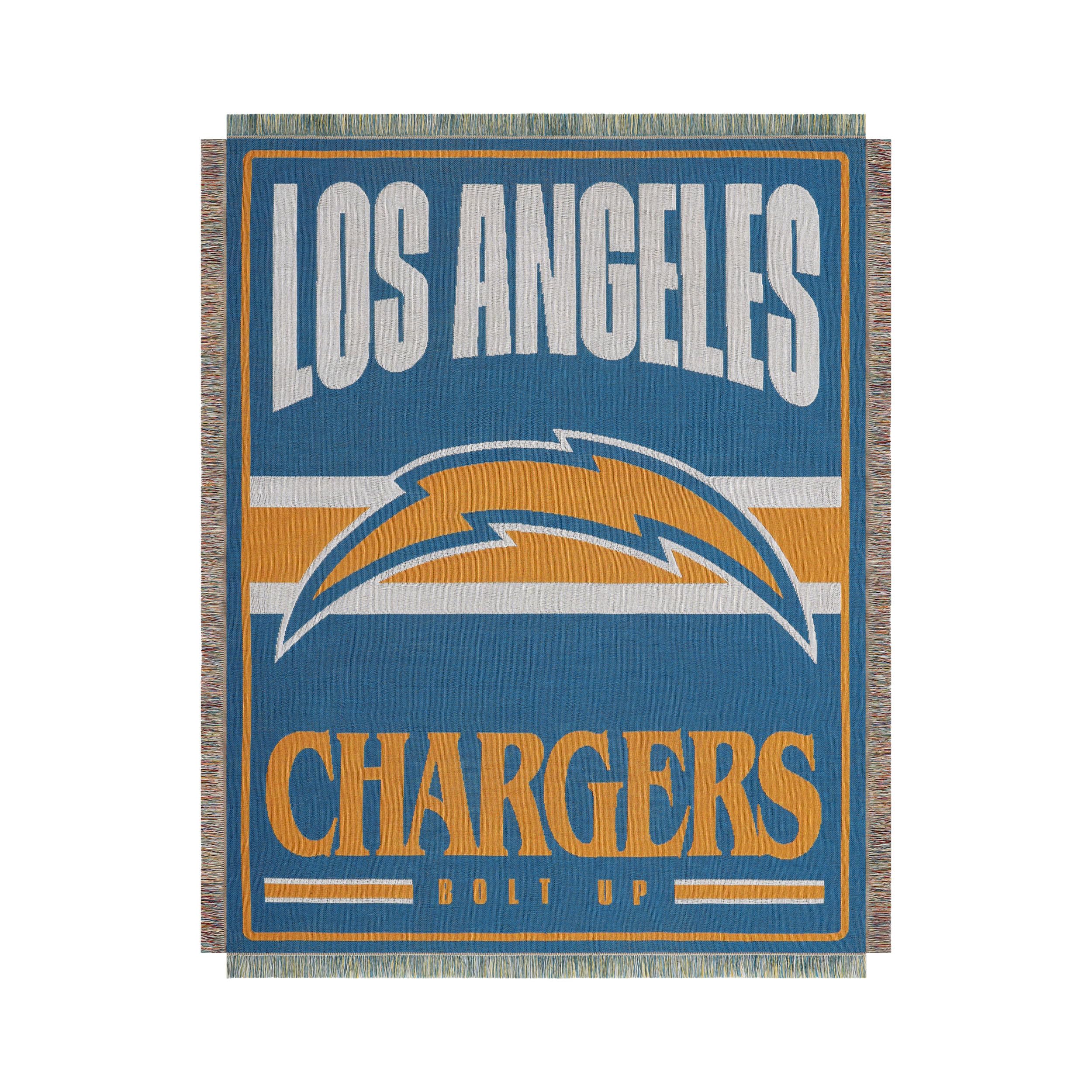 Plaid Los Angeles Chargers NFL pour soirées match confortables dans le canapé