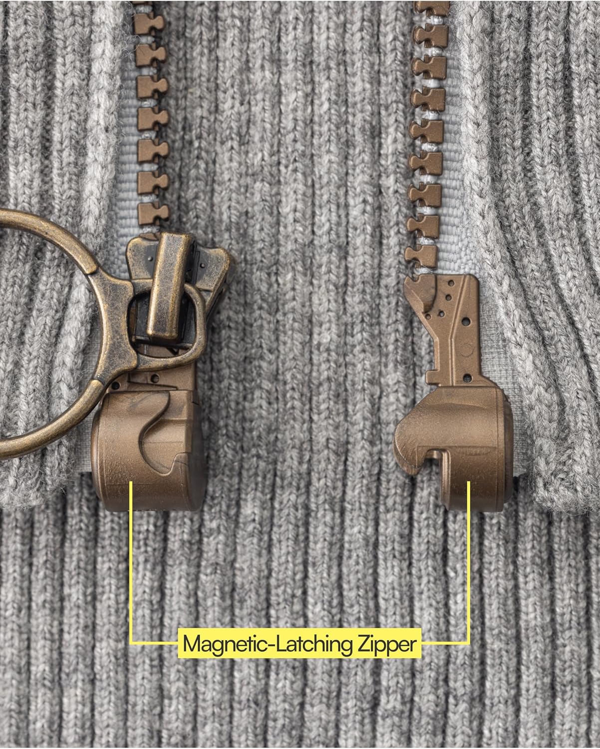 Joe & Bella Magnetic Zipper Sweater | Men’s Magnetic Closure Shirt | Adaptive Clothing for Men