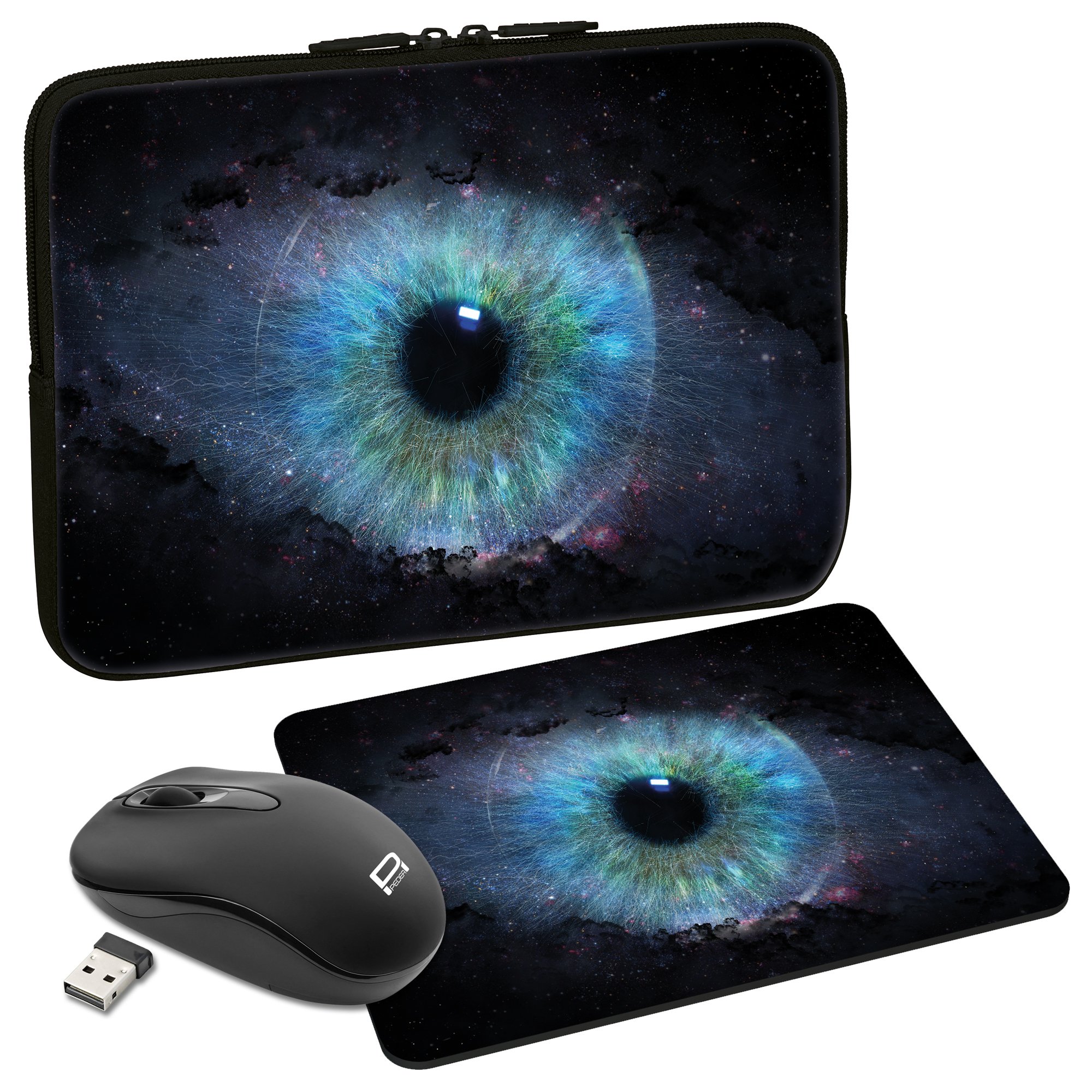 PEDEA Laptop Bag Case Design Sleeve for 15.6 inch, Purple Butterfly — view 74