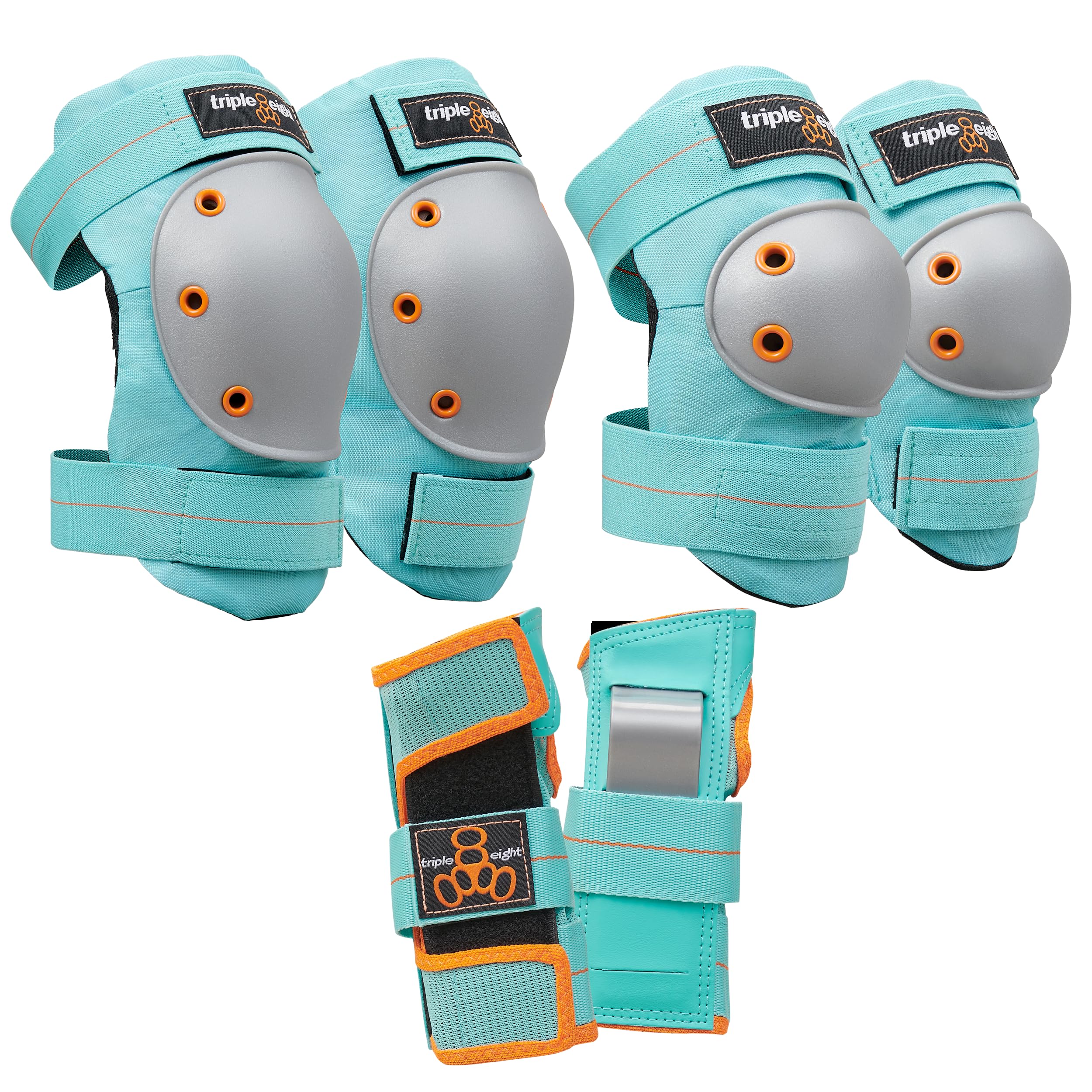 Triple Eight Saver Series 3-Pack Pad Set– Ideal - skates skateboards and scooters | Mubboo
