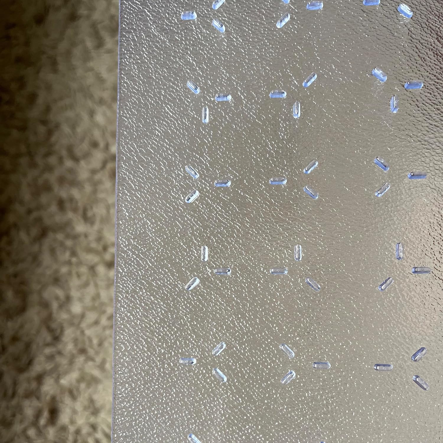 Floortex® TrYlok® Vinyl Lipped Chair Mat for Low Pile Carpets up to 1/4" - 35" x 47"