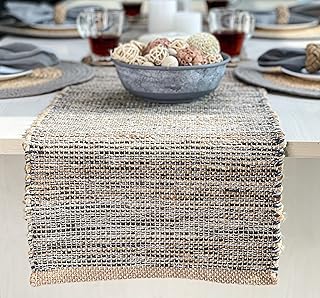 Chardin home Natural Jute Table Runner - 13x72 Inch. Rustic Farmhouse Ru...