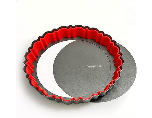 Best 9 Inch Fluted Tart Pan with Removable Bottom for Baking