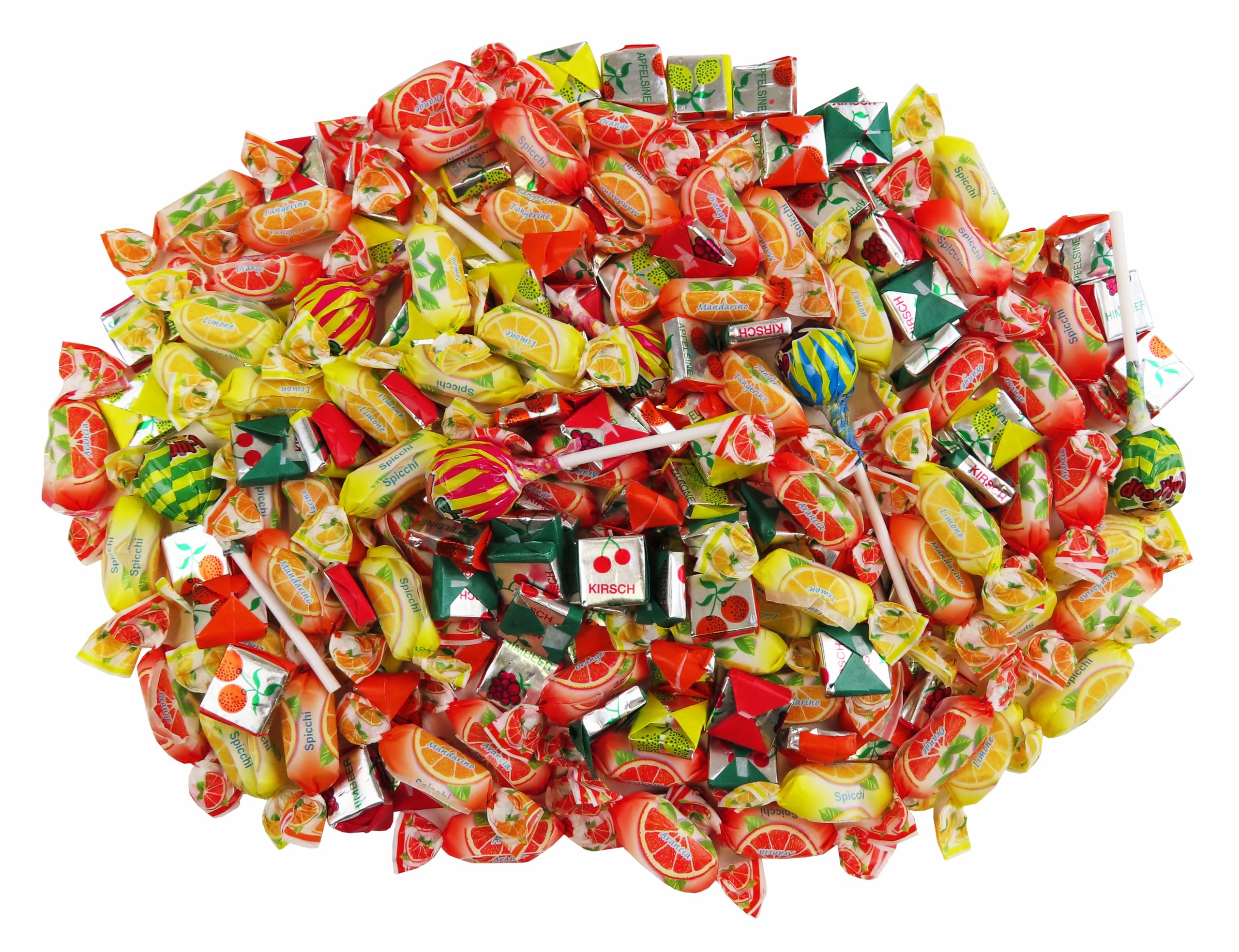 CAPTAIN PLAY Riempimento Pinata con Mix di Caramelle e Cioccolato - circa 210 Pezzi, 988g, con Coriandoli Pinata, Pinata Compleanno Bambina e Bambino