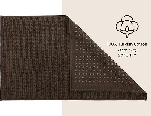Miniatura 9 de American Soft Linen Juego de toallas de 6 piezas y tapete de baño de 20 x 34